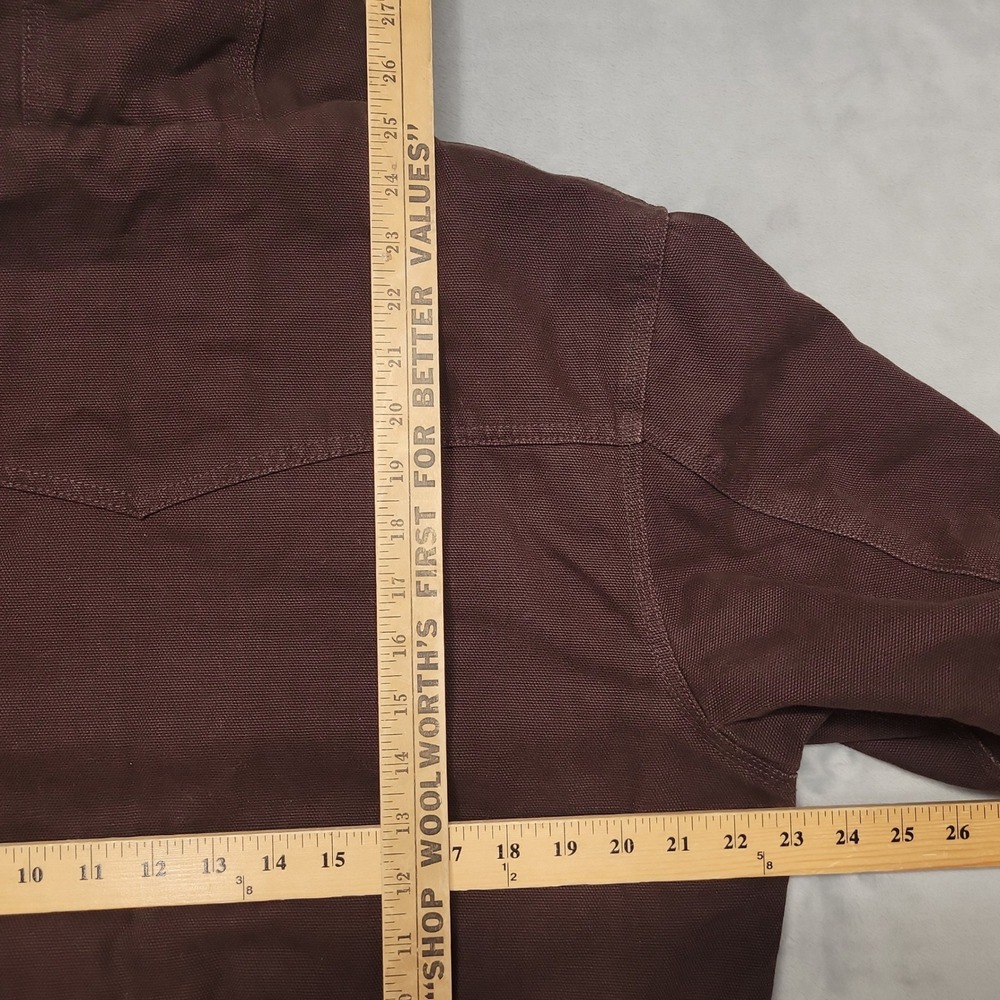 Roper Canvas Jacket Women L Brown Hooded Western Workwear Fleece Lined Active - Picture 6 of 6